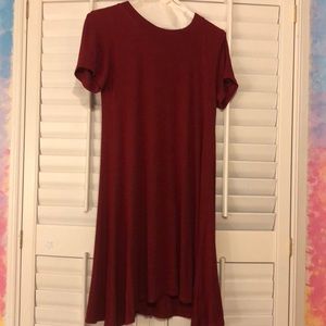 Red American Eagle Shirt Dress